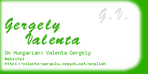 gergely valenta business card